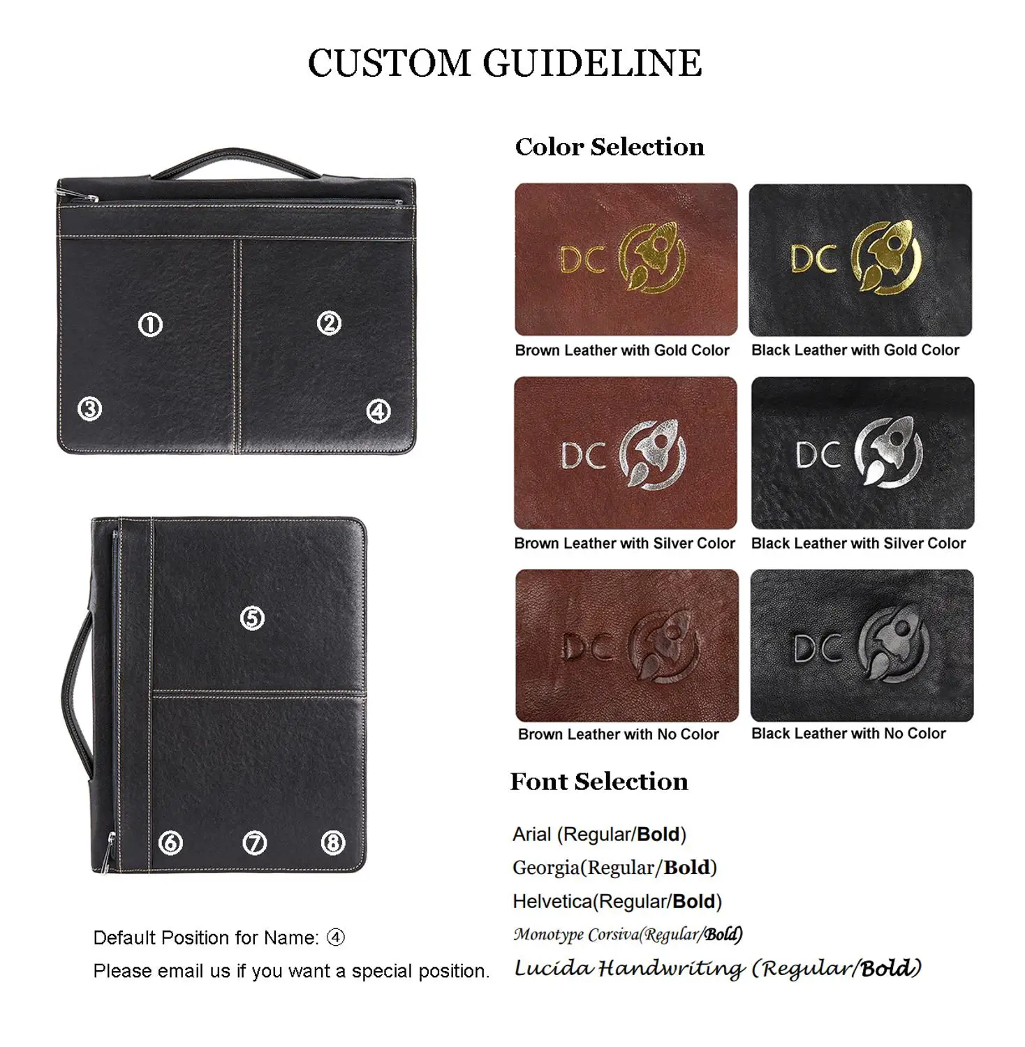 Handmade Genuine Leather Portfolio A4 Folder, Business Padfolio Organizer Case Conference Folder with Retractable Handle, Black