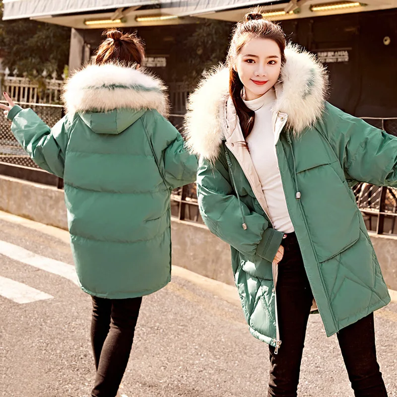 Winter New Style WOMEN'S Dress down Jacket Cotton-padded Clothes Thick Coat Short Puffy Versatile down Coat Cotton-padded C