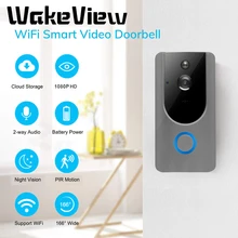 Best Price WakeView Smart WiFi Video Doorbell Camera 720P Visual Intercom Chime IR Night vision IP Door Bell Wireless Home Security Camera Best Price WakeView Smart WiFi Video Doorbell Camera 720P Visual Intercom Chime IR Night vision IP Door Bell Wireless Home Security Camera