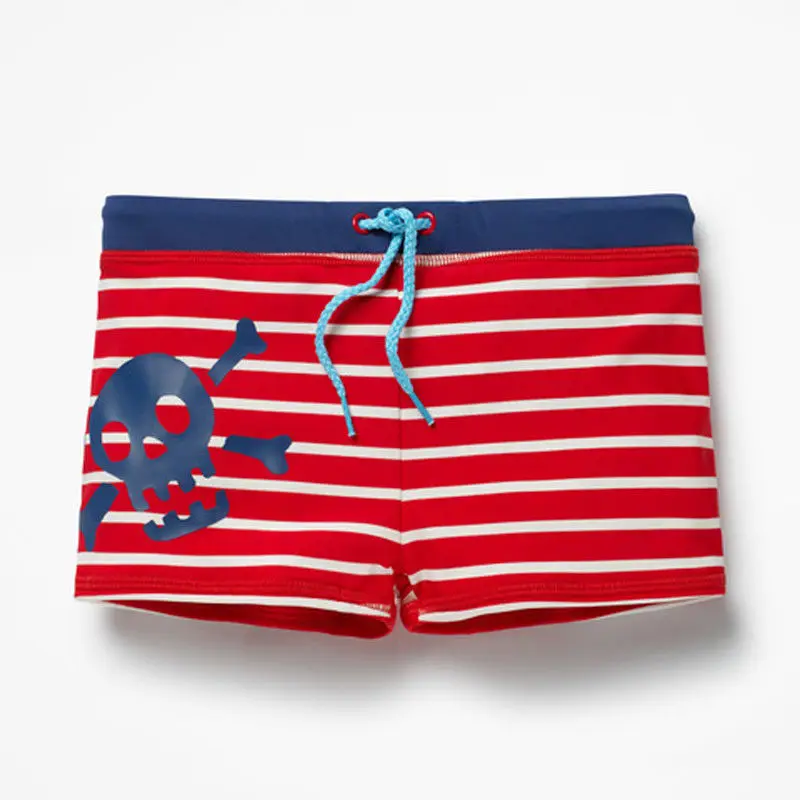skull and crossbones swim trunks