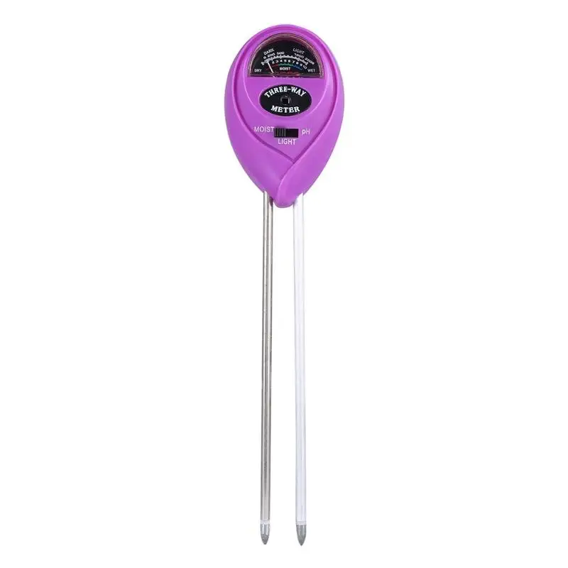 3 in1 Digital Tester Soil Moisture Sunlight PH Meter Tester for Plants Flowers Acidity Moisture Measurement Garden Plants Tool - Цвет: G
