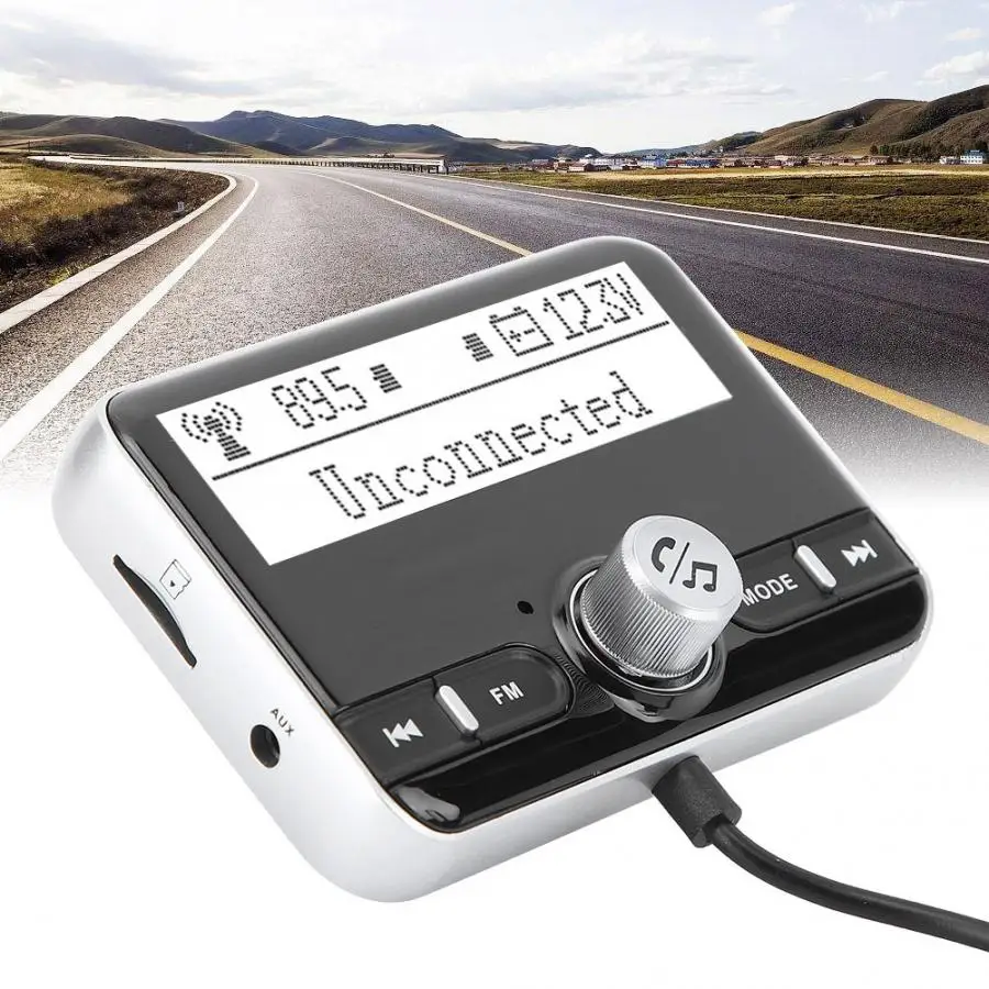 2.4in Bluetooth Автомобильный MP3-плеер Hands Free Phone Зарядное устройство автомобильного аудио приемник автомобильные аксессуары 12 V-24 V