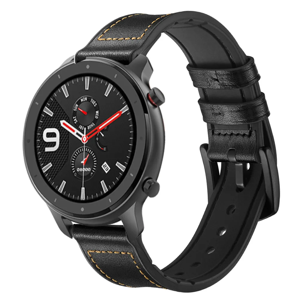 Ouhaobin ремешок для часов AMAZFIT GTR Смарт часы 42 мм Замена кожаный ремешок для наручных часов аксессуары
