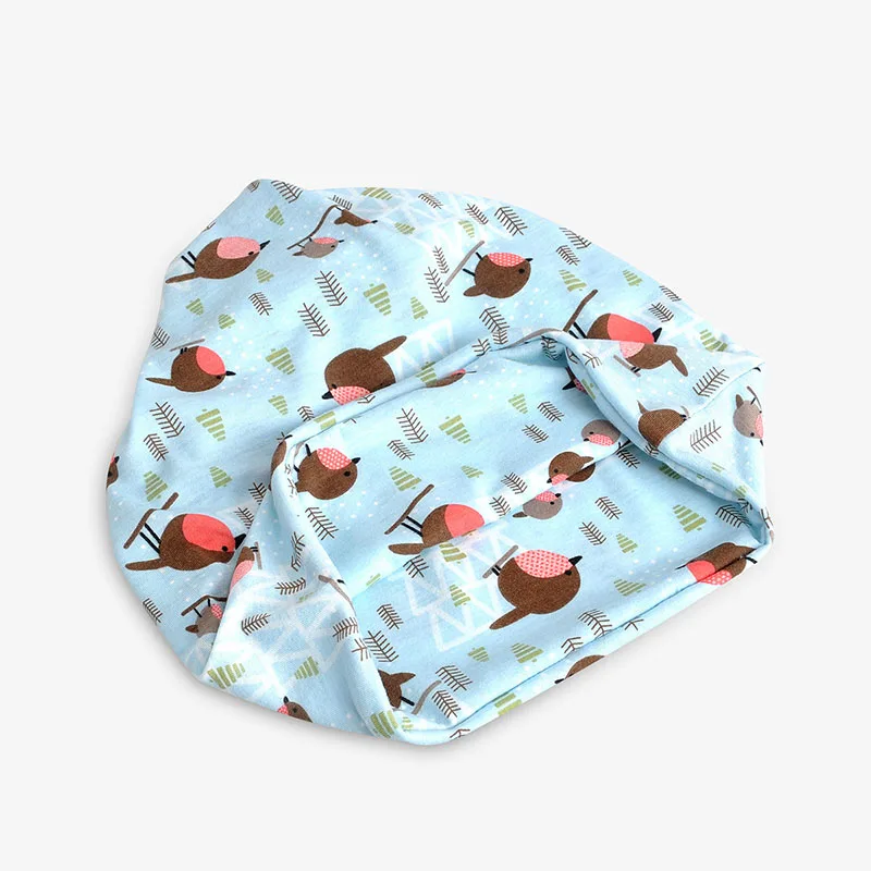Ла ew женские головные уборы Skullies Beanies turban Шапки милые, с рисунком в виде птичек; Кепки Повседневное наружная шапка Для женщин шарф Головные уборы модная одежда для девочек Кепки