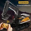 Mexico Stocks Huina 1592/1593/1594 Metal  1/14 Scale RC Excavator Remote Control Digger Construction Vehicle Model 2