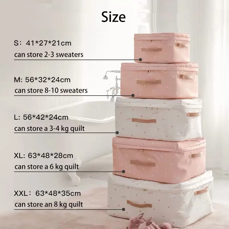 Foldable Storage Bag Organizer For Blankets Cloth Quilt Storage Bag Bolsa Almacenamiento Ropa Closet Organizer Bag Travel Home 4