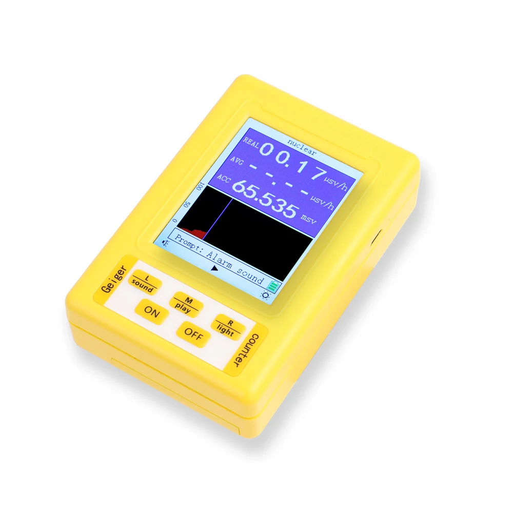 Radiation Detector EMF Meter Tester Geiger Counter BR-9C 2-in-1 Handheld Digital Display Electromagnetic Radiation Nuclear Detector EMF Geiger Counter Full-functional Type Tester