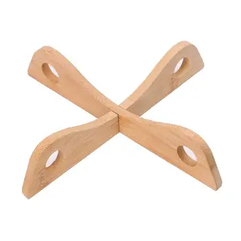 

1Pc Bamboo Heat Resistant Pan Mat Removable Pot Holder Kitchen Cooking Tool