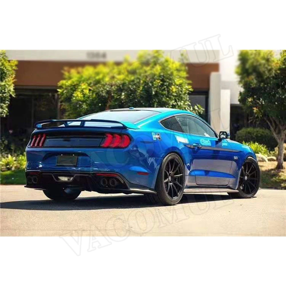 Задний спойлер из углеродного волокна для Ford Mustang Coupe 2015 2019 задний бампер 4