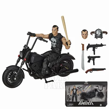 

New In Box Original ML Legends Punisher With Motorcycle Bike 6" Action Figure Comic Frank Castle Collectible Toys Doll Model