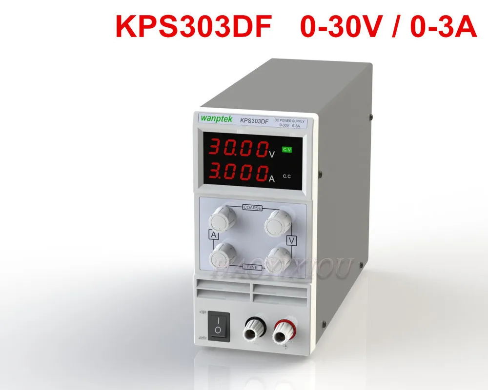 Блок питания KPS303D цифровой переключатель с аллигаторными выводами 30 В 3