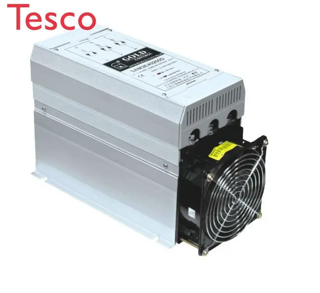 three phase solid state relay with heatsink and fan