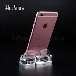 10Pcs Mobile Phone Display Stand Acrylic Holder For Iphone Samsung Huawei Xiaomi Cellphone Base In Apple Andriod Retail Shop
