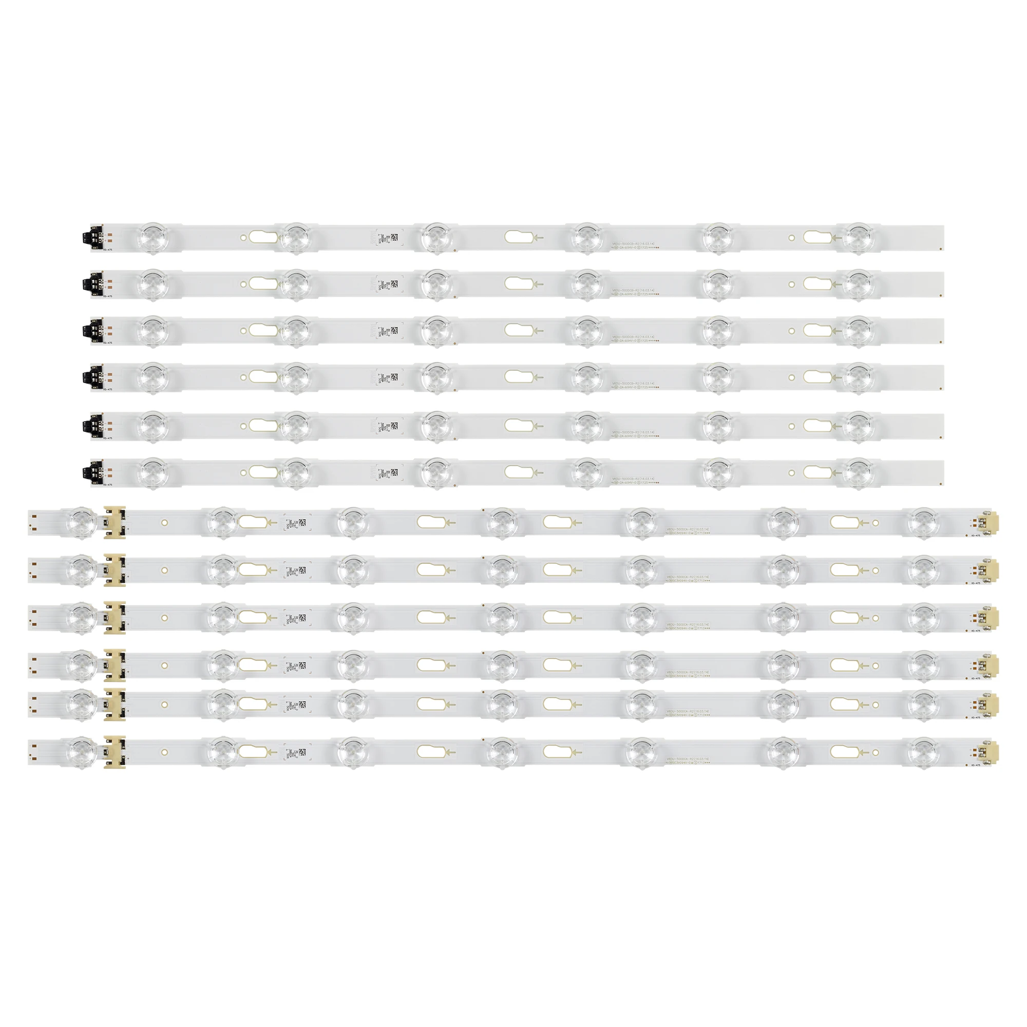 Tira de Luz de Fundo Led Original para Samsung Un50ku6300 Ue50ku6000 tv Embutida de 50 Pol. 00254a Embutida 39658a Novo
