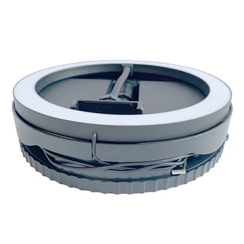 

Aluminum Alloy Portable Ring Light Dimmable Makeup Slefie With Stand USB Powered Easy Storage Indoor Outdoor Live Streaming