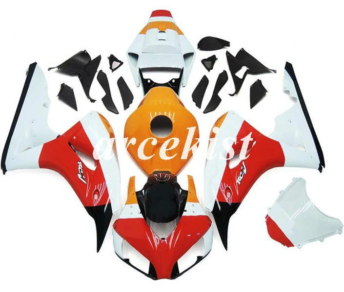 

Injection Mold New ABS Motorcycle Fairing Kit Fit for HONDA CBR1000RR CBR1000 2006 2007 06 07 bodywork set White red yellow