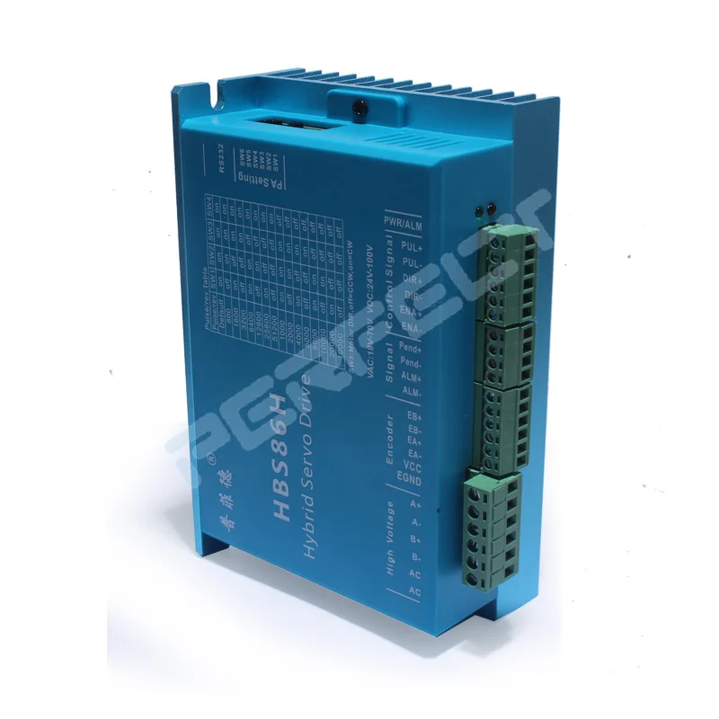 HBS86H 폐쇄 루프 서보 모터 드라이버 하이브리드 스텝 서보 드라이브, RS232 포트 디지털 86 NAME 34 폐쇄 루프 스테퍼 모터 드라이브