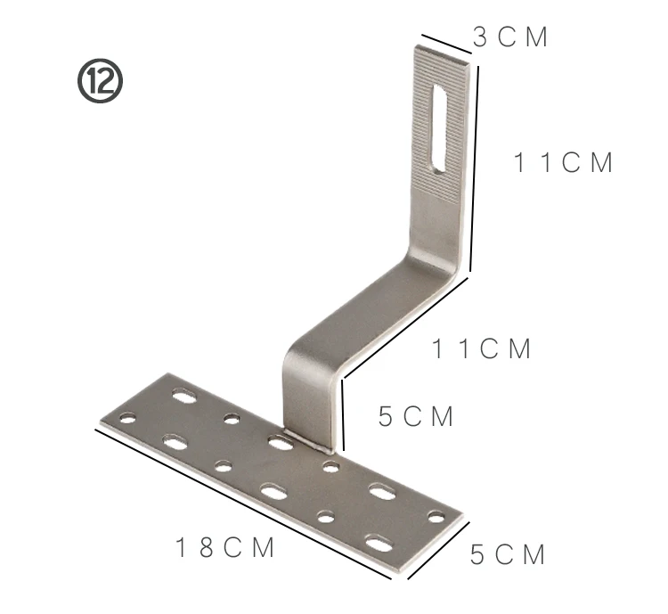 19-29 мм Регулируемая солнечная панель монтажный крюк Монтажный кронштейн на плитку крыши для солнечной панели Монтажная система pv монтажный кронштейн