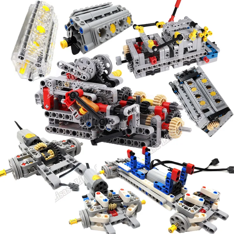 

New Legoinglys Technic 8 Speed Sequential Gearbox Drive Front Suspension Steering Car Educational Building Blocks Bricks Toys