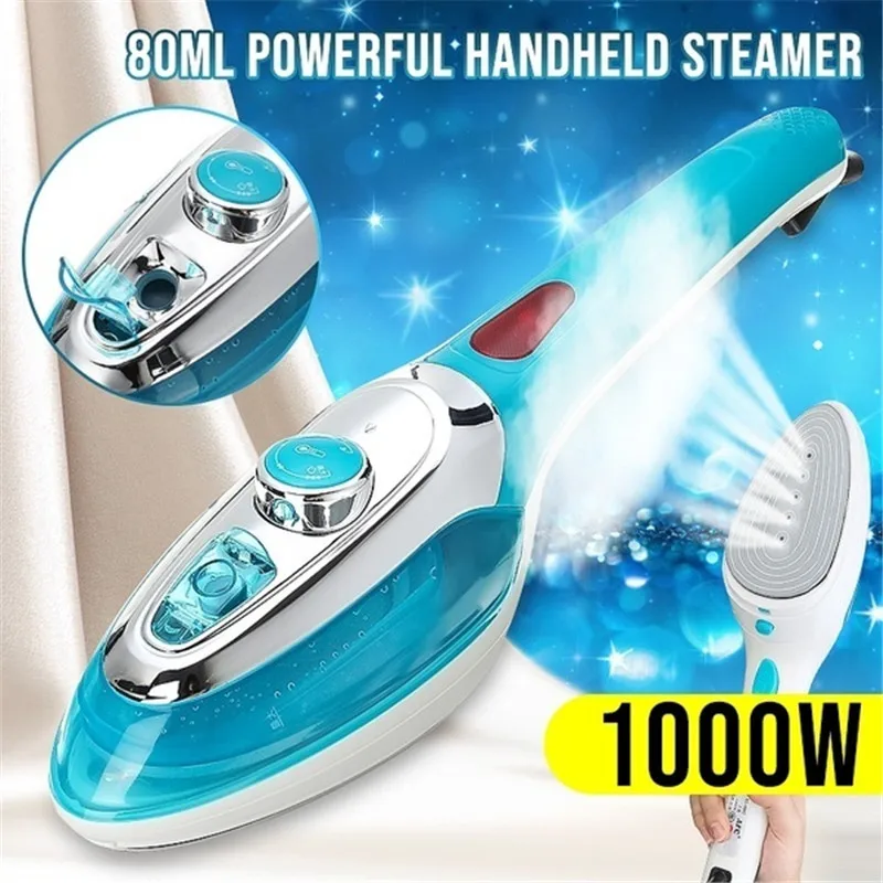 

Garment Steamer 1000W Handheld Clothes Fast-Heat Portable Steam Iron Home Travel EU Plug Capacity 80ml Strong Hotels Simply
