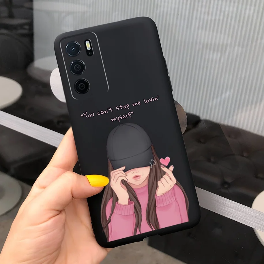 Love Heart Case For OPPO A16 Cover OPPOA16S Phone Case Shockproof Silicone Bumper For OPPO A16 CPH2269 A 16 S Back Cover Housing oppo phone cover