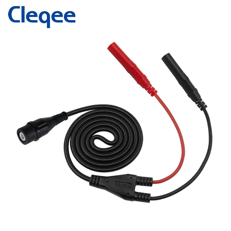 Cleqee P1206 изолированный с BNC на двойной 4 мм безопасный провод для проверки