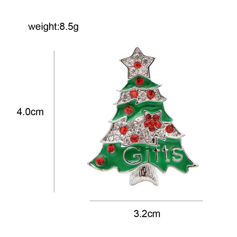 Броши в форме рождественской елки для женщин и мужчин, милые булавки для детей, эмалированные кристаллические броши, креативные булавки, булавки для пальто, рубашки