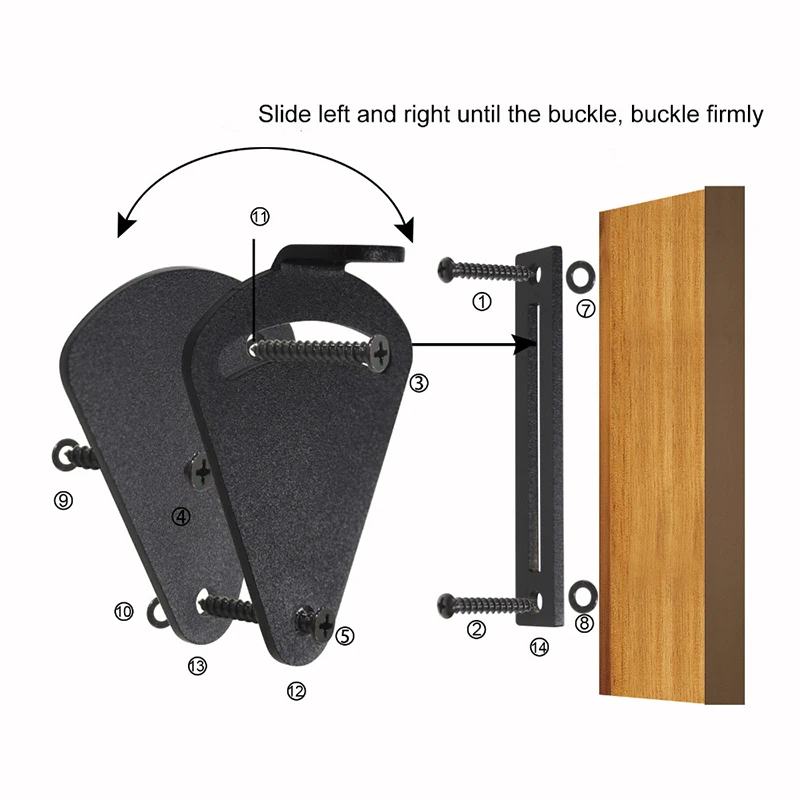 Set Door Locks Wooden Hardware Sliding Stainless Steel 40 57mm