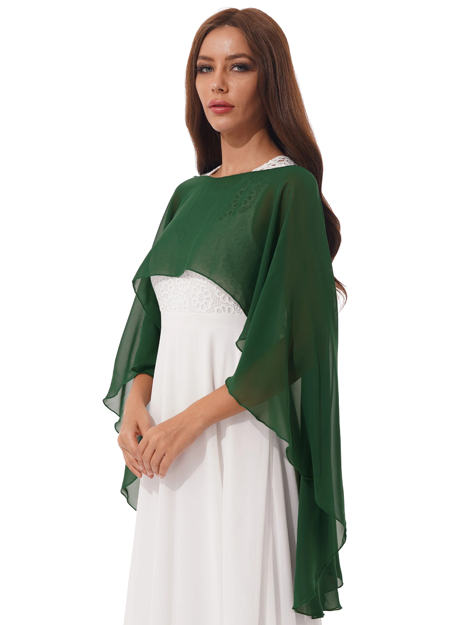 Chiffon Wrap Shawls Capes for Evening Dresses Wedding Bridal Bolero Shawl Wraps for Women