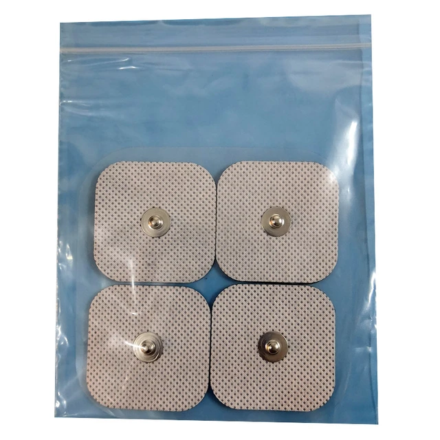  Compex Electrodos Easy Snap de 2 x 2 pulgadas para