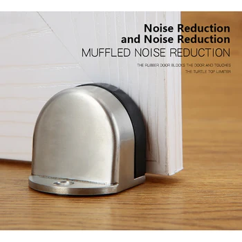 

Stainless Steel Door Suction Door Stop Turtle Roof Punch-free Door Touch Bedroom Bathroom Invisible Door Stop Floor Door Clamp