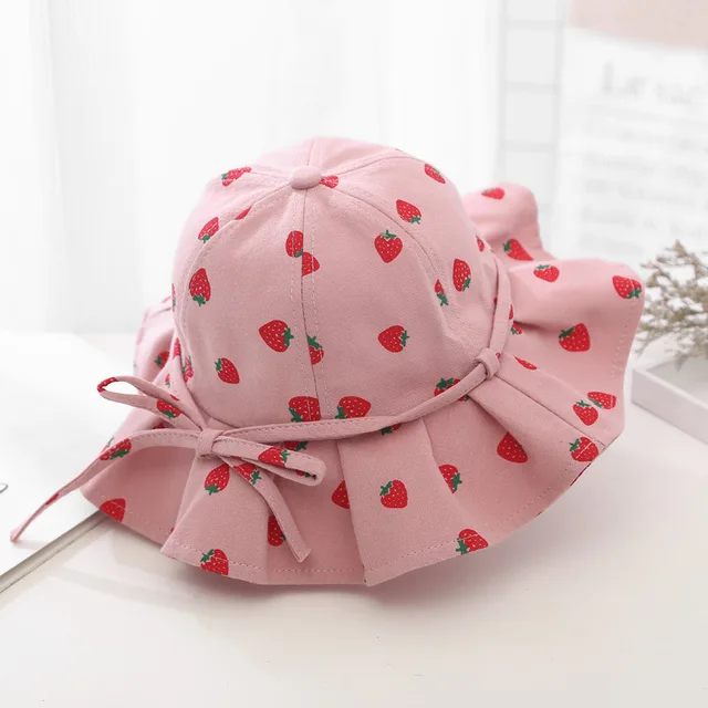 Details about  / Baby Girls Princess Lace Sun Hats Summer Cap Bucket Flowers Print Bow Sun Hat G