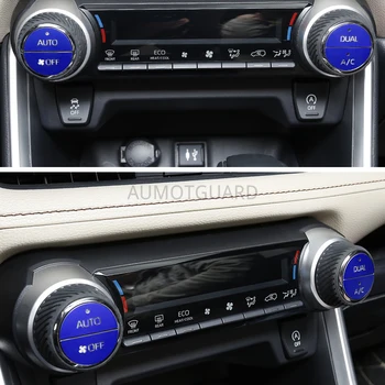 

For Toyota RAV4 2020 Air Conditioning Knob Interior Decoration Patch Interior Modification Car Accessories 2pcs