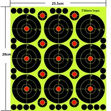 

90 Paper Targets Splash Flower Target 3-inch Adhesive Reactivity Shoot Target Aim For Gun / Rifle / Pistol /Binders Targete Sets