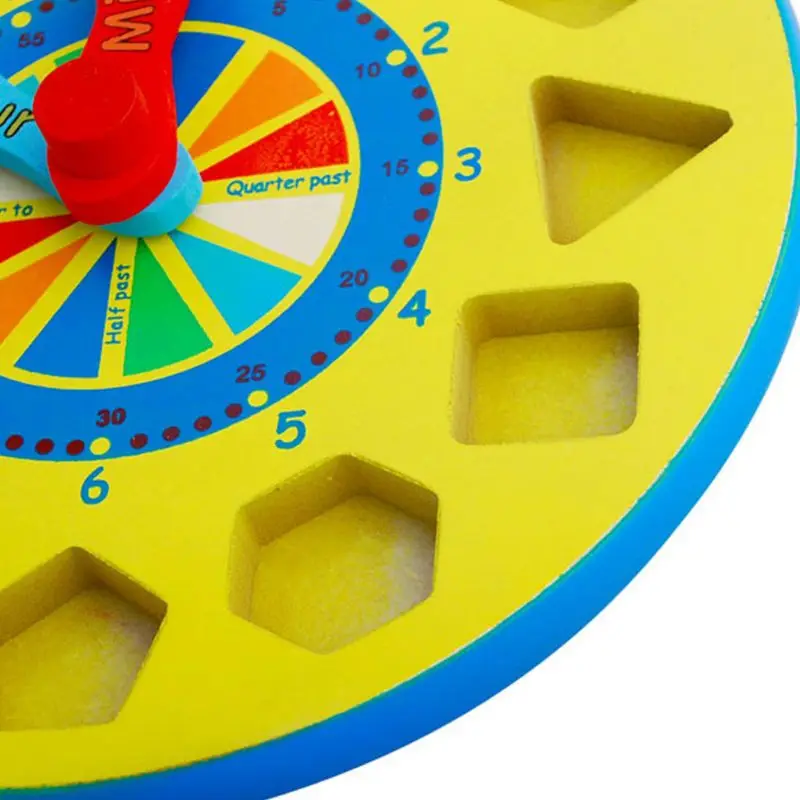 1 комплект деревянные часы реального времени номер обучения сортировки игрушки строительные блоки инструменты для головоломок комплект
