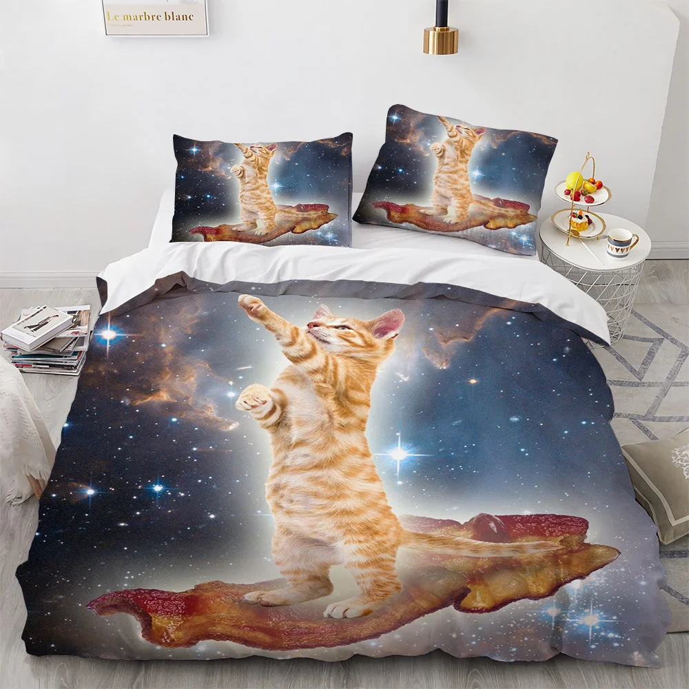 Fashion Black Cat Bedding Set For Bedroom Soft Bedspreads Comefortable Duvet Cover Quality Comforter Covers And Pillowcase