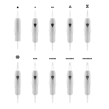 

tattoo machine needles Tattoo 10piece per lot 1D/1R/3R/5R/7R/3FP/5FP/7FP Disposable Sterilized Tattoo Permanent Makeup Needles