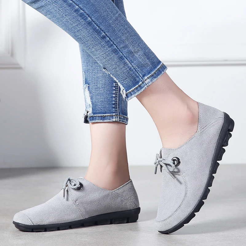 

Loafers Women Shoes Woman Sneakers Slip On Flat Womens Leather Fashion Platform Shose 2019 Luxury Designers Ladies Flats Female