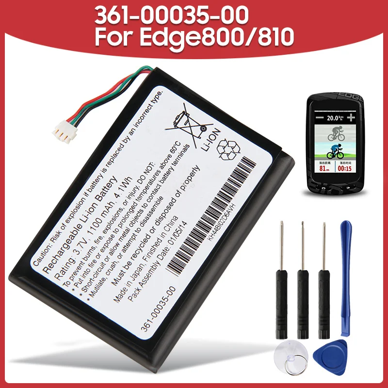 

Original Replacement Battery 361-00035-00 For Garmin Edge 800 810 1100mAh with Tools