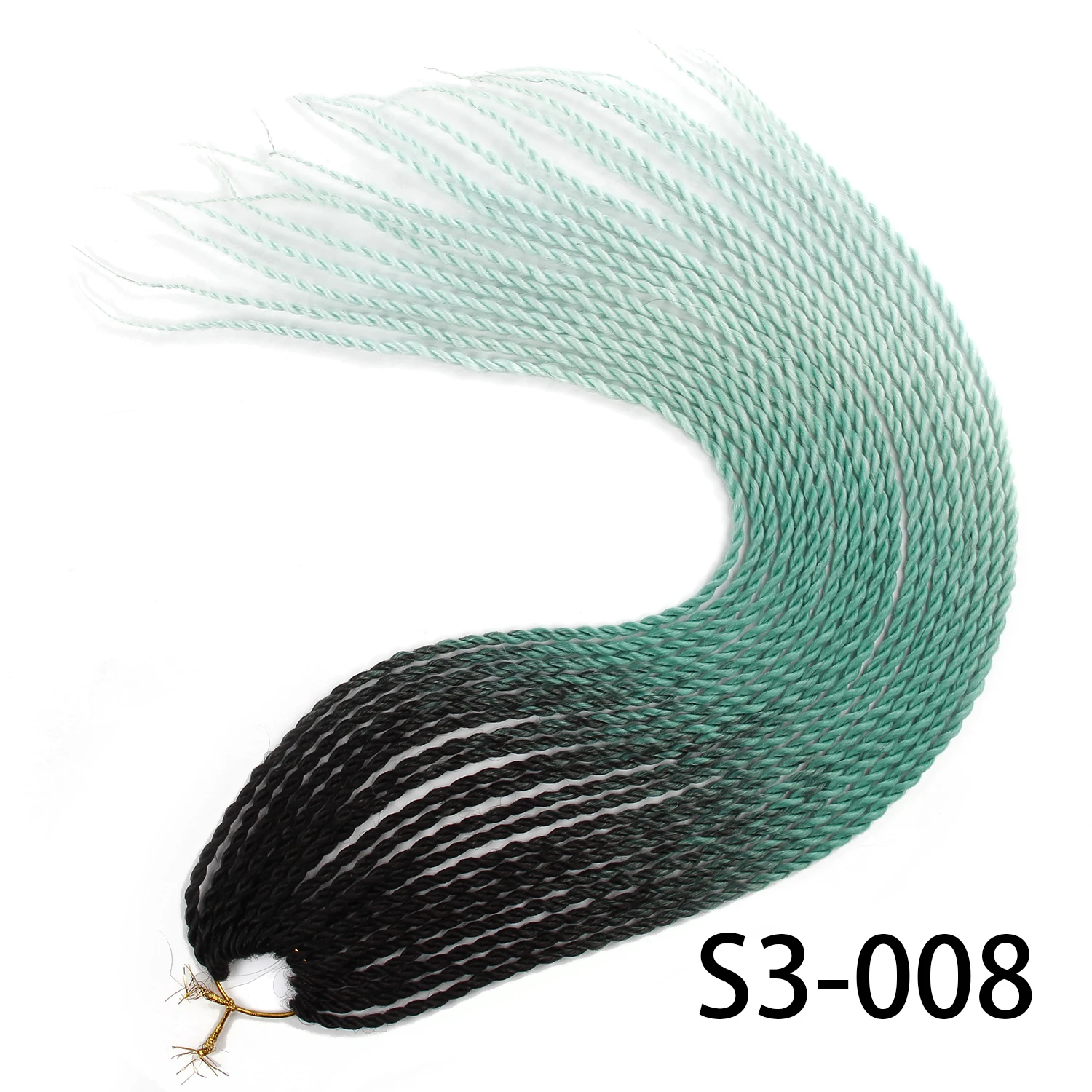 Омбре плетение волос канеколон Сенегальские накрученные волосы синтетические накладные волосы серые светлые цвета к - Цвет: T1/35