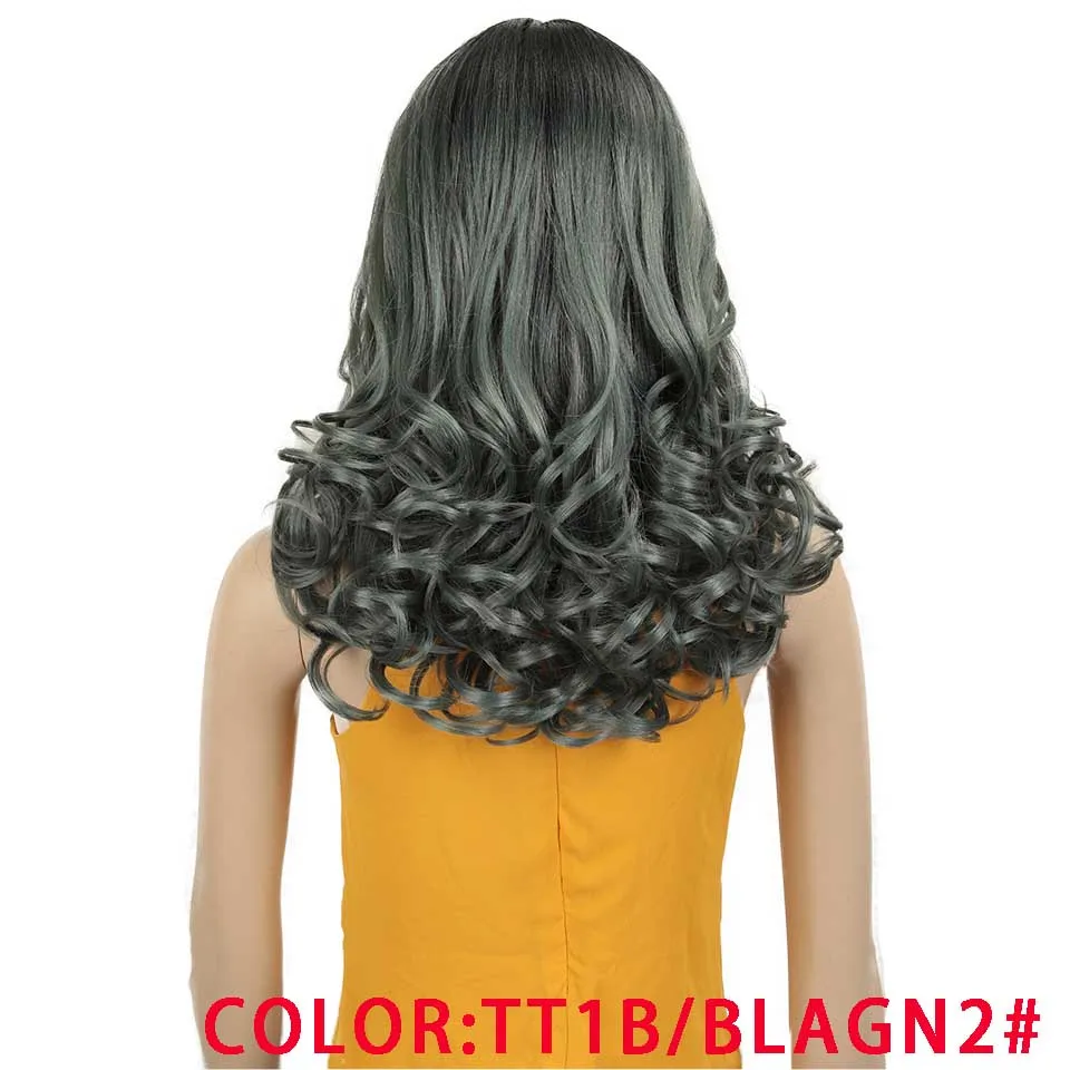 Магические волосы 2" дюймов парик фронта шнурка волна Омбре светлые волосы синтетический парик для черных женщин термостойкие волосы