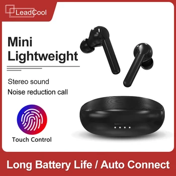 

Leadcool TWS Wireless Bluetooth Earphones HIFI Stereo Sport Headphones with Mic Bluetooth 5.0 Touch Control Earbuds Earphone