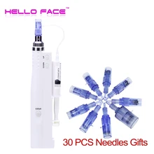 Hydra Injector Smart Mesotherapy 2 in 1 Use Meso Gun With 30PCS Needles Injector Water Derma pen Portable Facial Care Machine