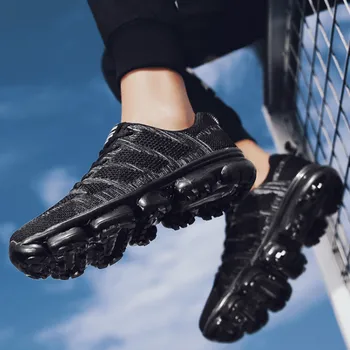 

New Running Shoes Men Breathable Mesh Flying Woven Cushion Professional Outdoor Sports Shoes Sneakers Men Zapatos hombre Z1-27