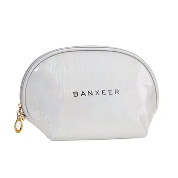 

Fashion Makeup Storage Bag Silver Bc-12tzd Cosmetic Bag Non-toxic Waterproof Easy Clean Dry Cosmetic Bag
