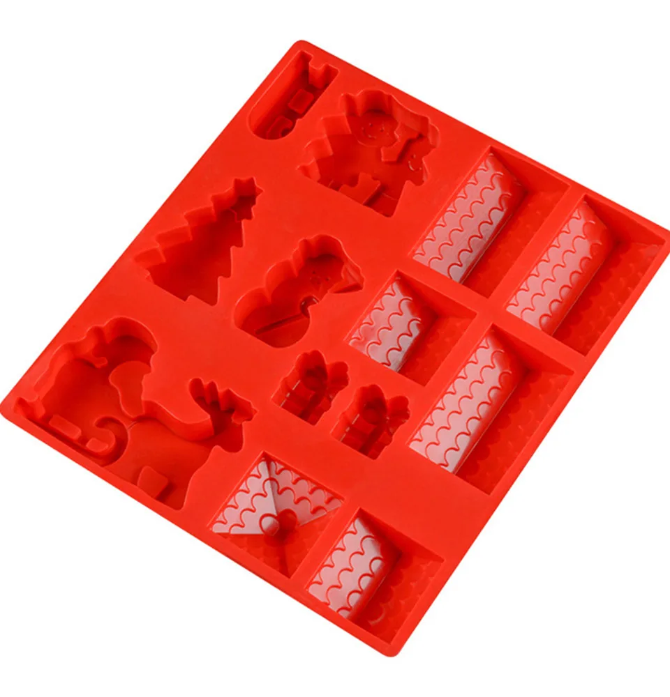 2 шт рождественский дом форма для выпечки DIY 3D Рождественский пряничный домик силиконовая форма для выпечки пирожных с шоколадной начинкой для приготовления печенья торта