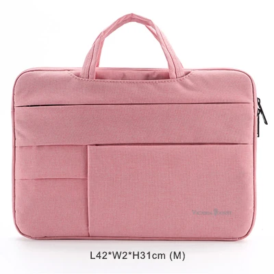 Victoriatourist сумка для ноутбука 1" 15,6" Мужская Женская деловая сумка стильный портфель многослойная космическая сумка-мессенджер - Цвет: Pink (M)
