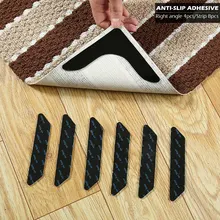 8 шт./4 шт. адсорбционный Противоскользящий коврик Двухсторонний Фиксированный клей противоскользящие наклейки домашний Коврик противоскользящий фиксированный инструмент для склеивания