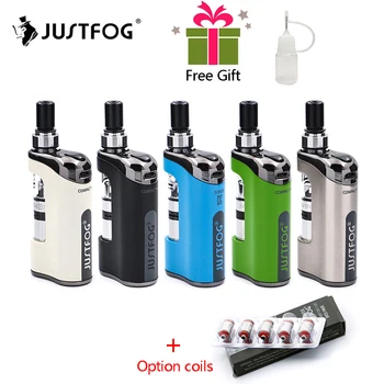 

In stock E Cigarette JustFog Compact 14 Kit 1500mah built-in battery with 5PCS Justfog Coil vs Justfog Q16/Q14 Kit