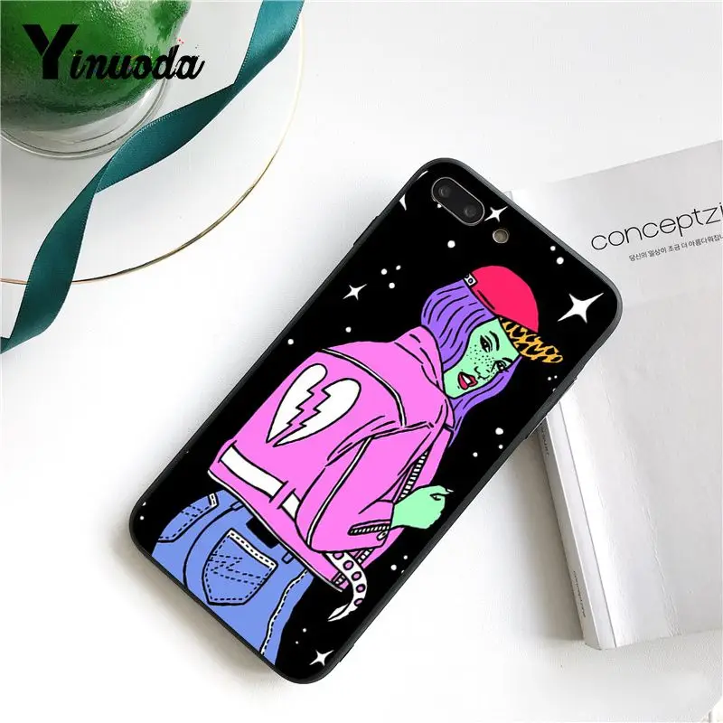 color Artistic illustration alien fashion girl